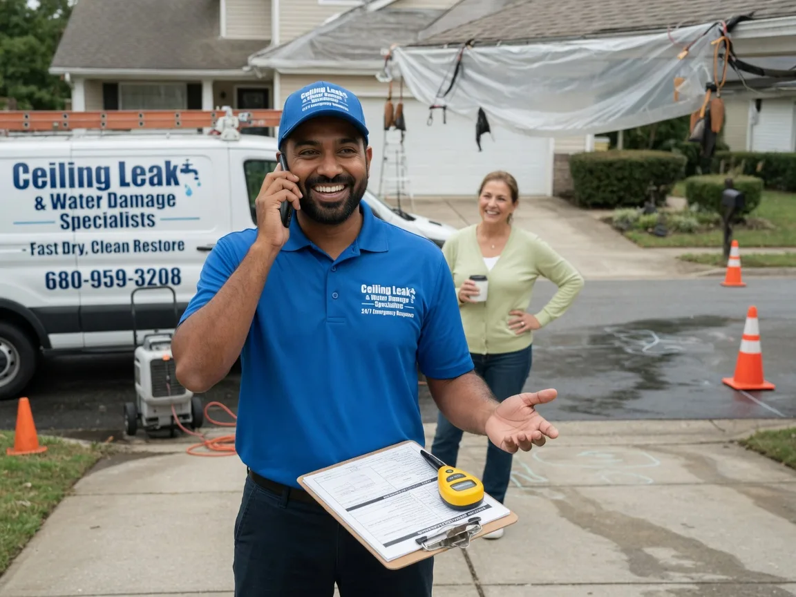 Ceiling Leak Cleanup Belews Creek, NC FAQs